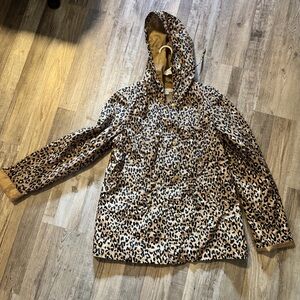 *SOLD* Leopard Print Womens Rain Jacket